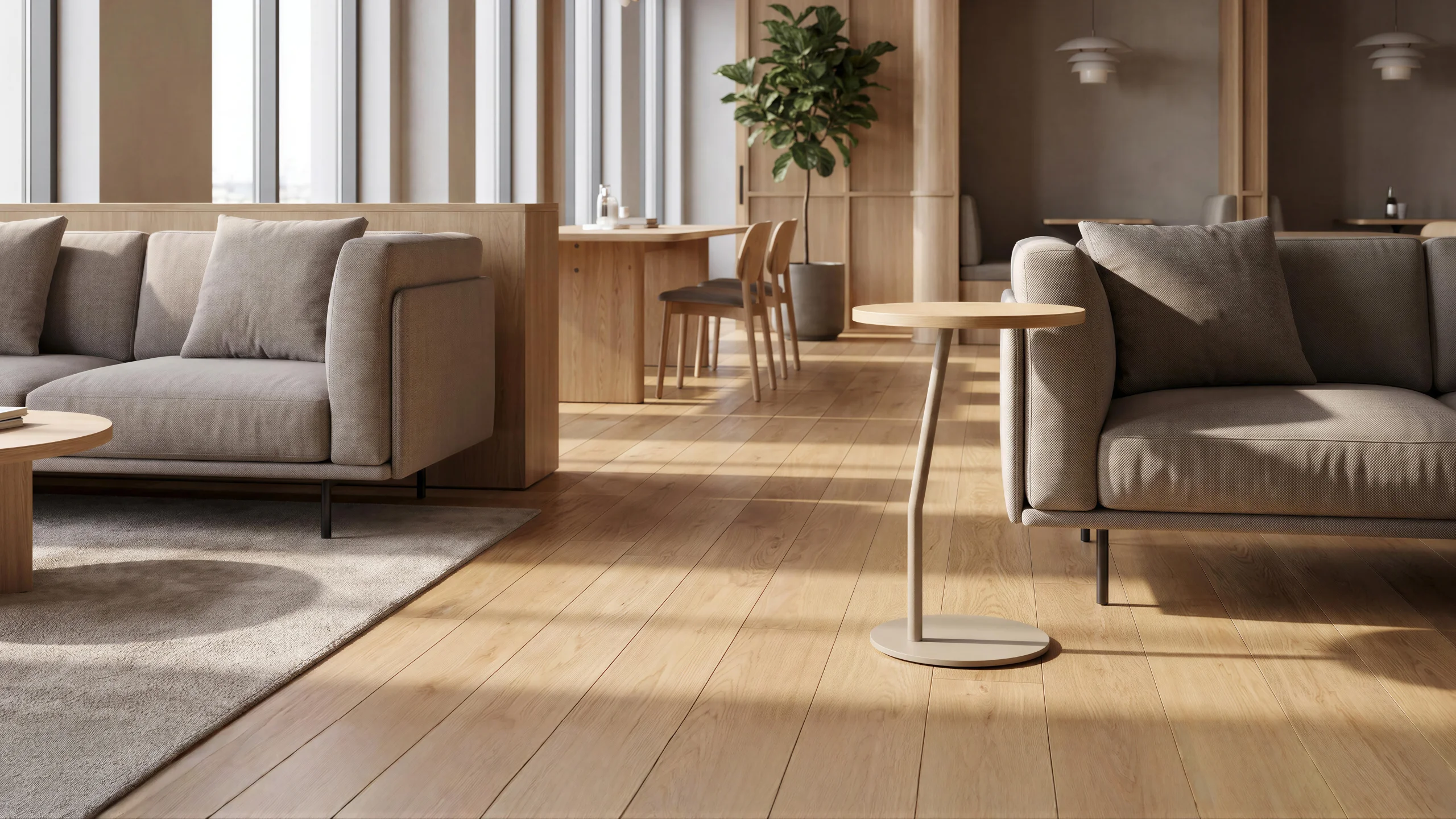 App table in a styled room