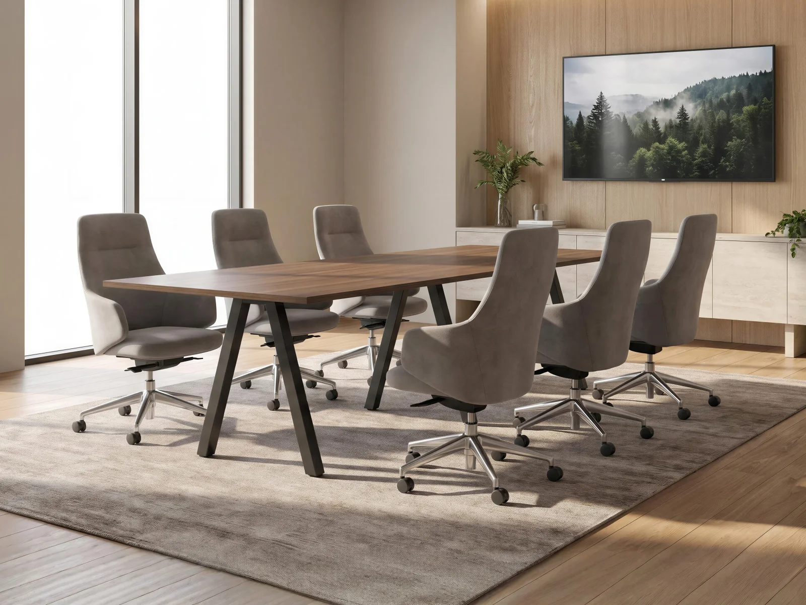 Exclaim table in a Conference + Meeting setting
