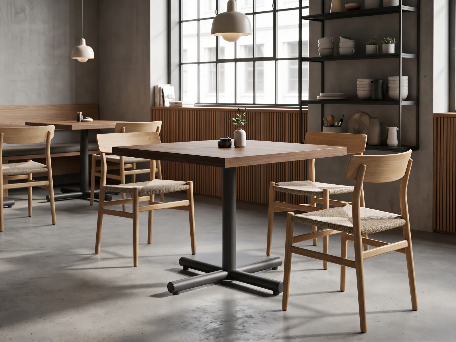 Foundation table in a Café + Hospitality setting
