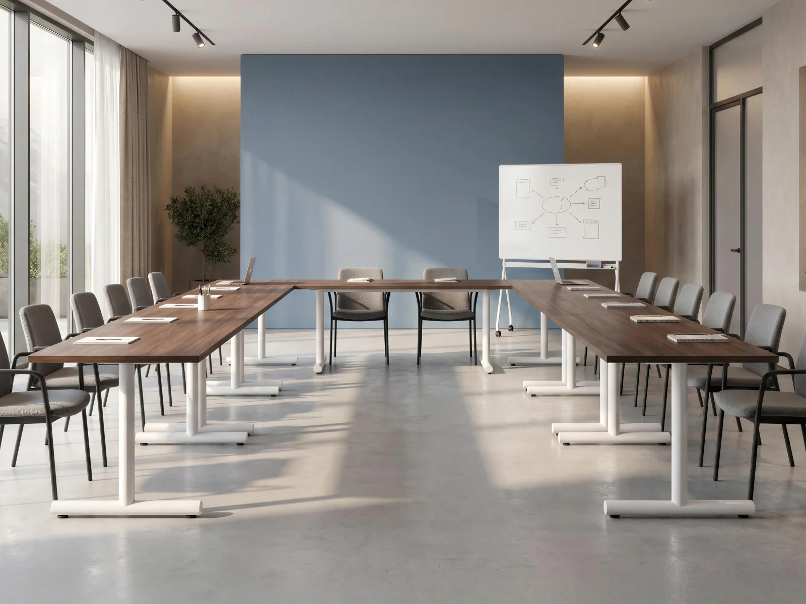 Foundation table in a Education + Training setting