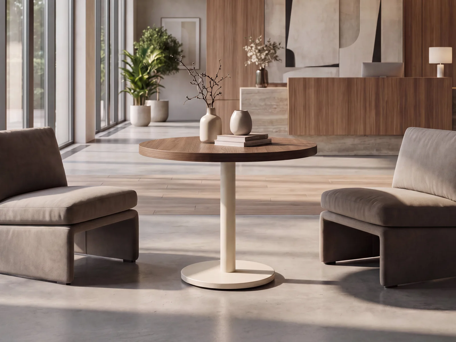 Primary table in a Café + Hospitality setting