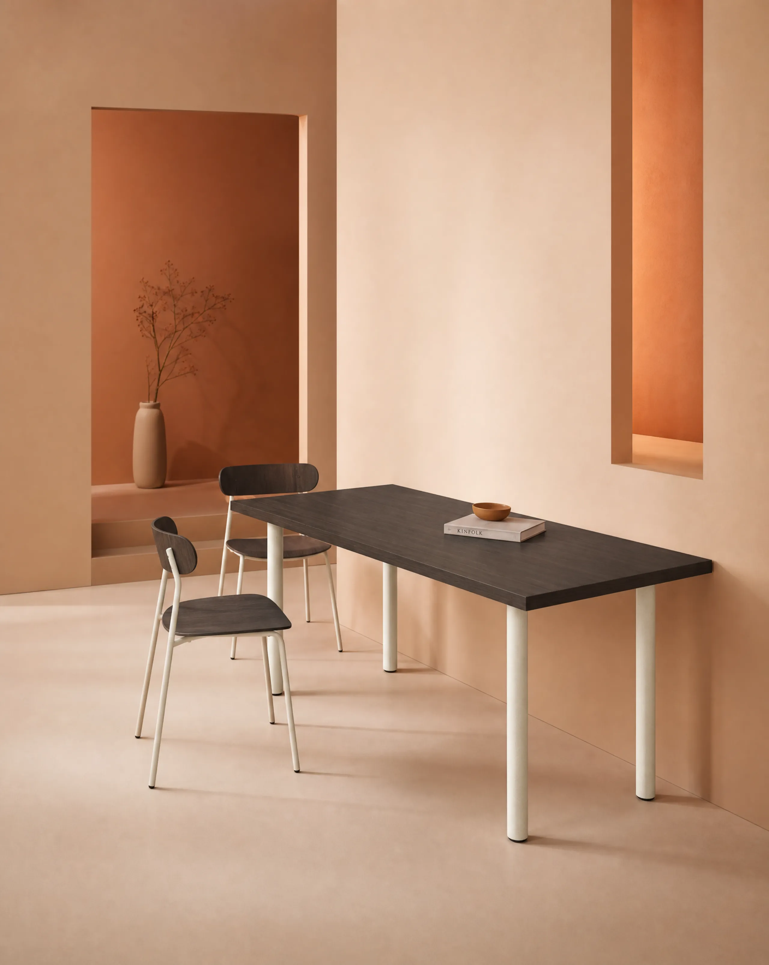 Primary table in a styled room