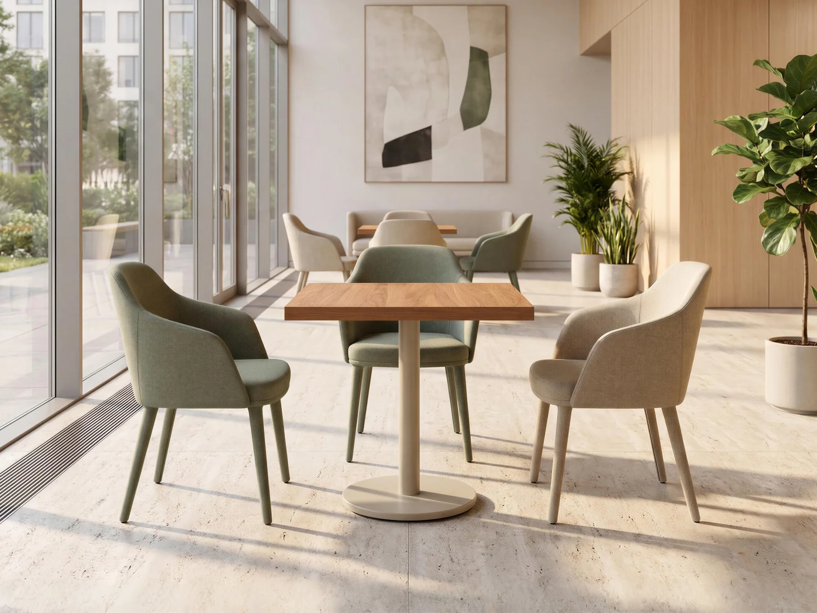 Primary table in a Public Spaces setting