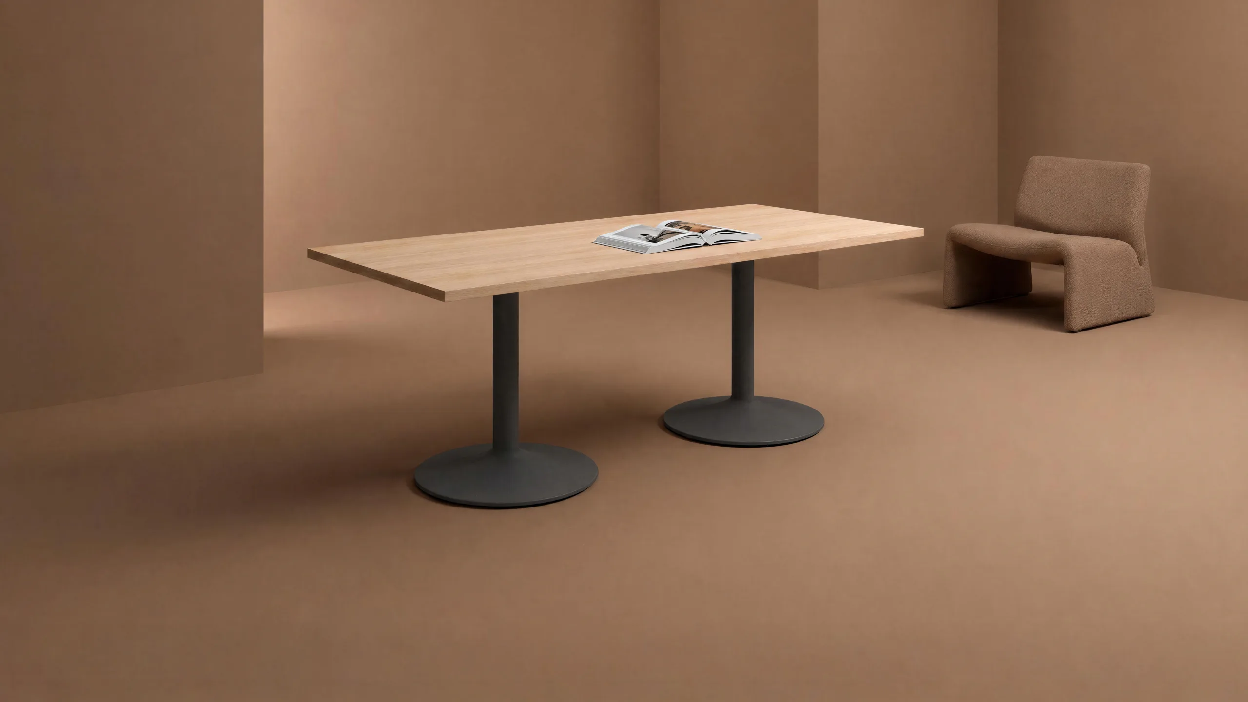 Puddle table in a workspace