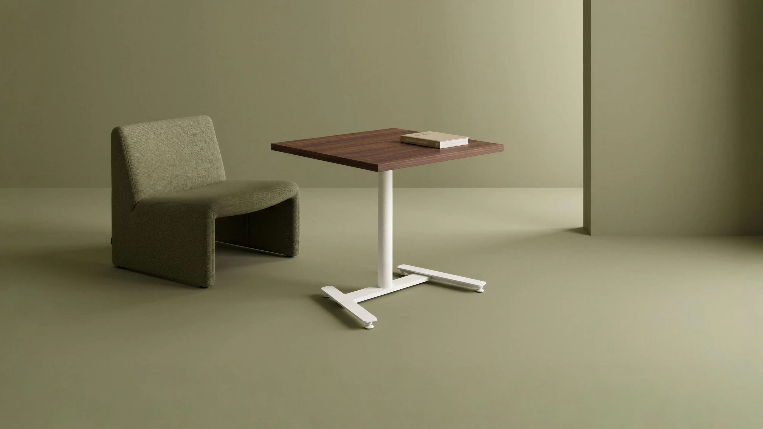 Solo table in a styled room