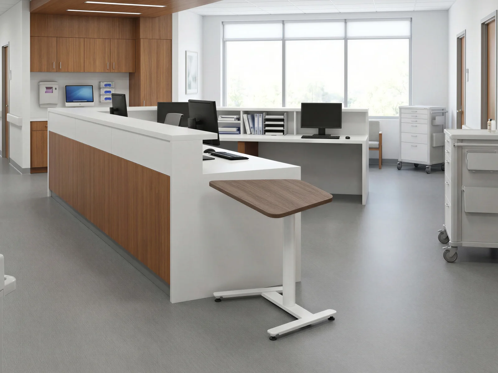 Solo table in a Healthcare setting