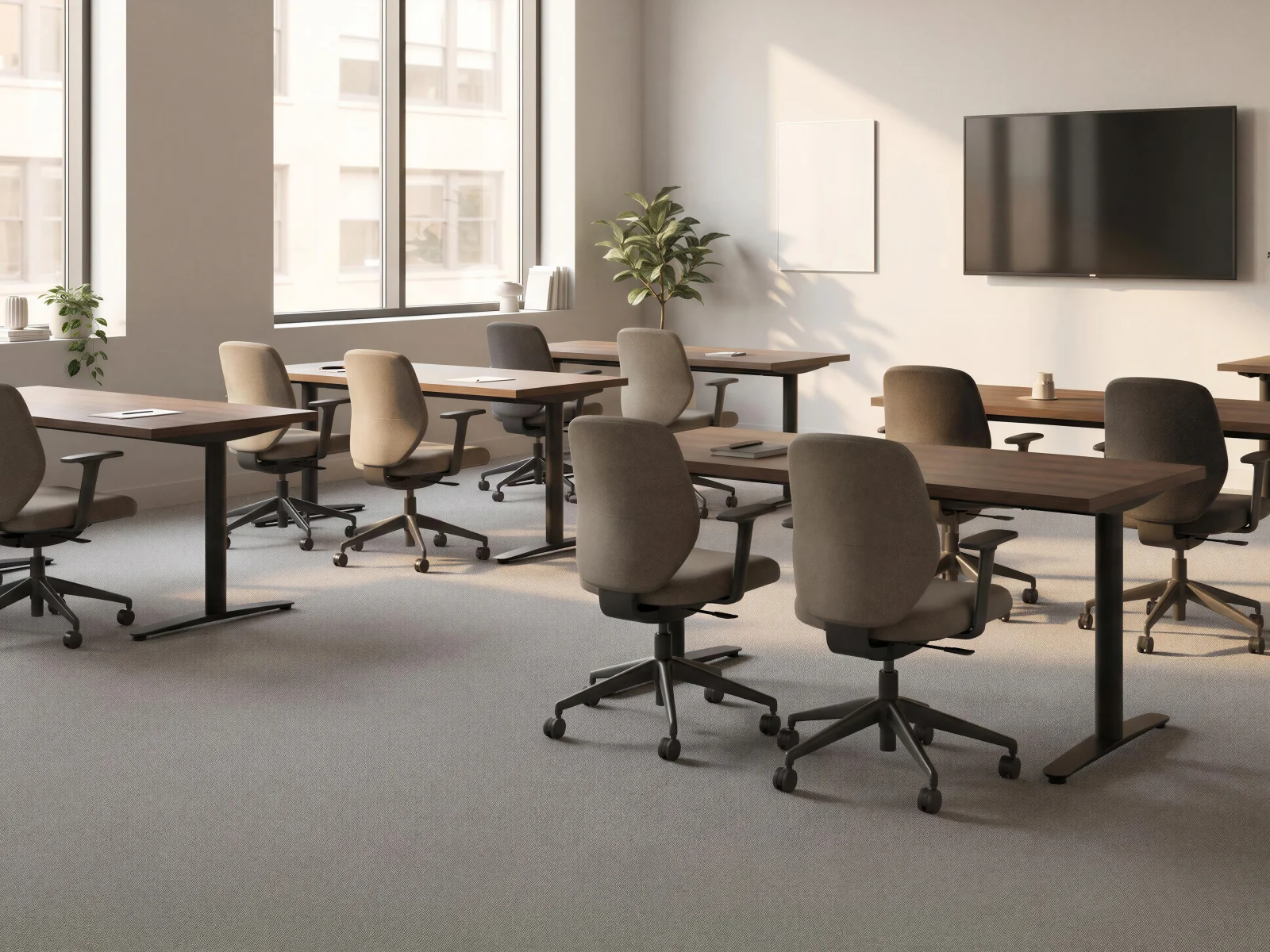 Surge table in a Education + Training setting