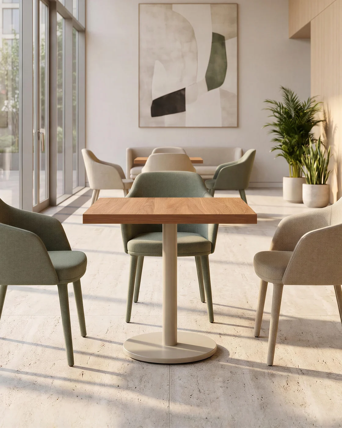 Public Spaces space furnished with TableX tables