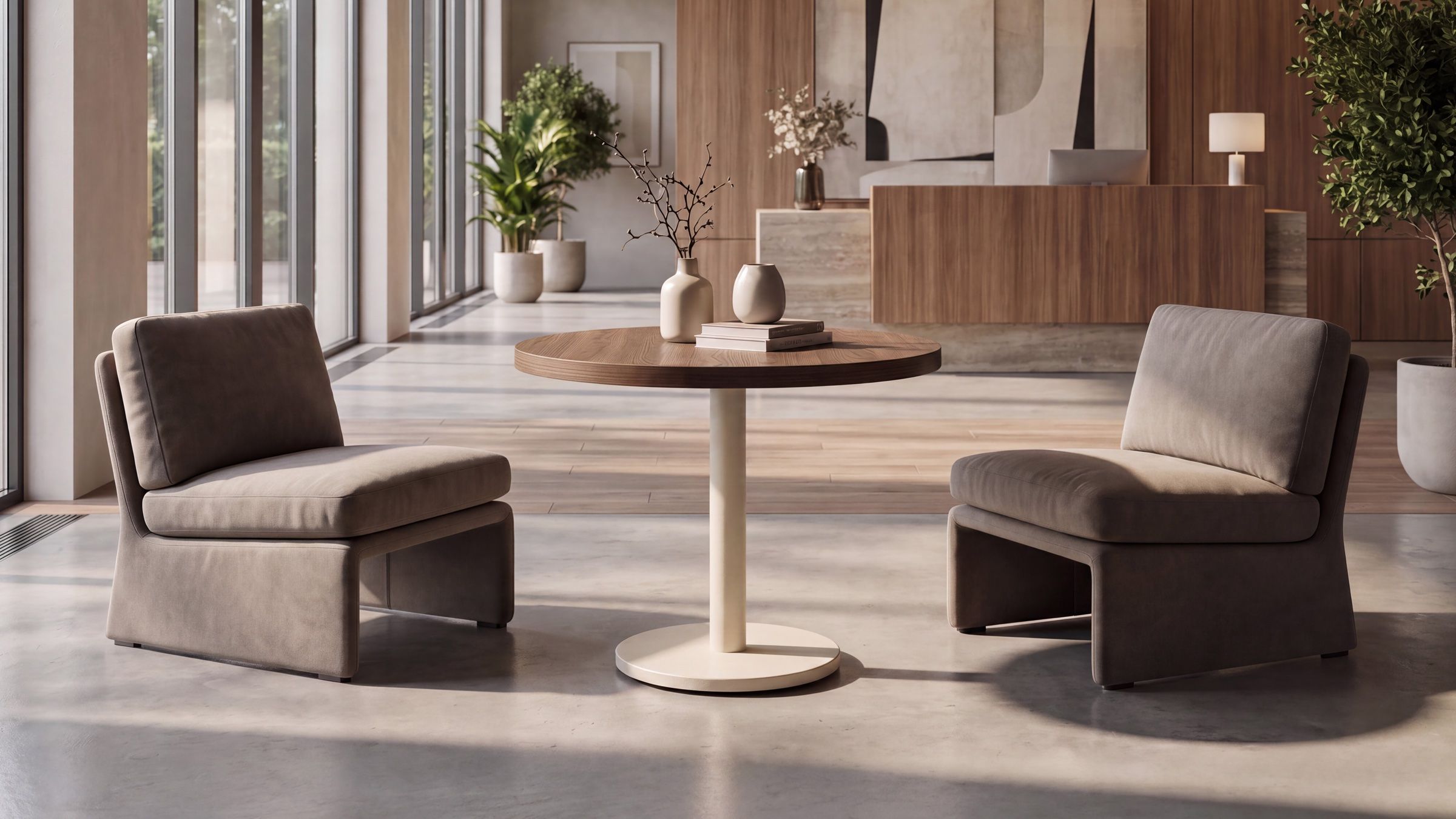 Primary tables in a café
