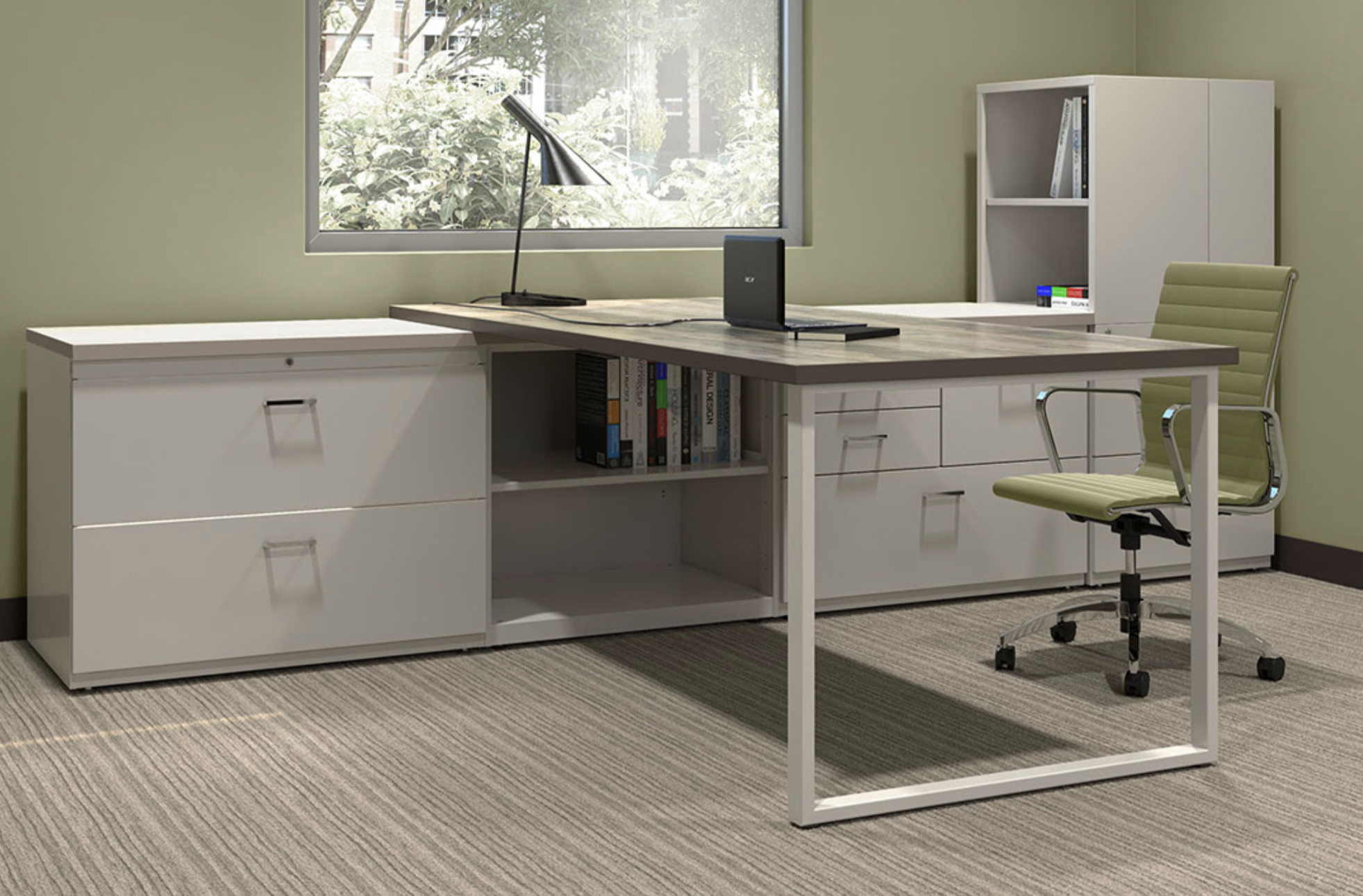 Accura Storage & Workstations Classroom with conference table